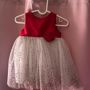Stunning Red and white holiday gown